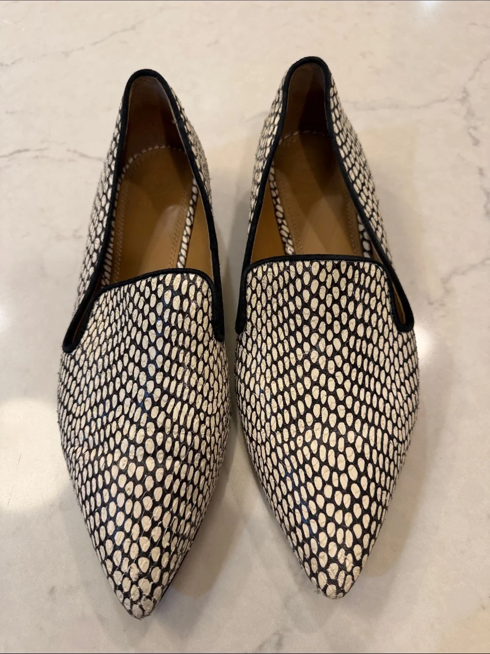 Tory Burch Pascal Pointy Toe Loafer in King Cobra Size 9